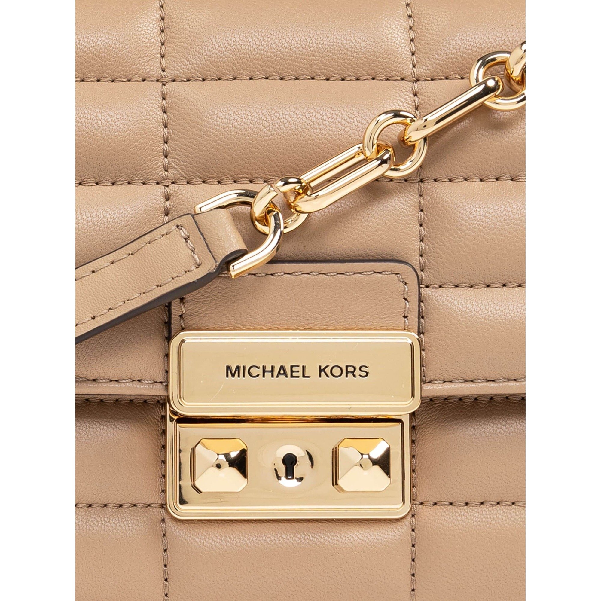 Bolsa Michael Kors Transversal Tribeca Pequena De Couro