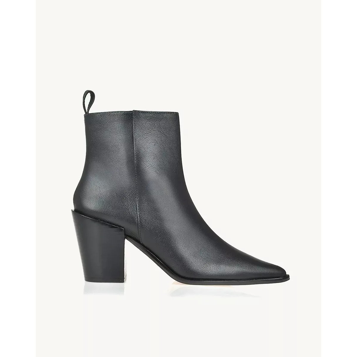 Bota Uza Salto Médio Davos Preta - Z26o716e0025